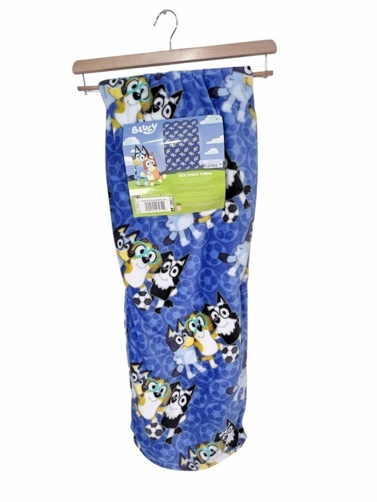 Bluey Other - Bluey Soccer Buddies Plush Throw Blanket Kids Fleece Touch 50x70 Bluey Bingo